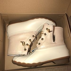 Rose Gold Sperry Boots